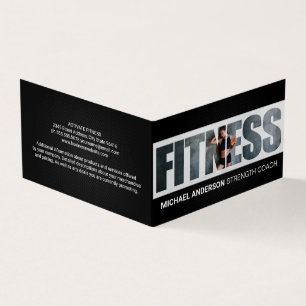 Fitness Frau im Fitnessstudio Visitenkarten