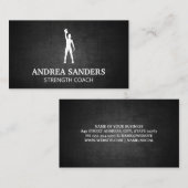 Fitness | Frauen mit Kettle Bell Visitenkarte (Vorne/Hinten)