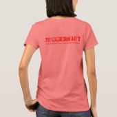 Fitness Freak Ladys Ringer T - Shirt Juggernaut (Rückseite)