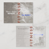 Fitness-freier Raum - Geschäft, Zeitplan-Karte Terminkarte (Vorne/Hinten)