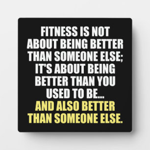 Fitness Funny Motivierend Fotoplatte