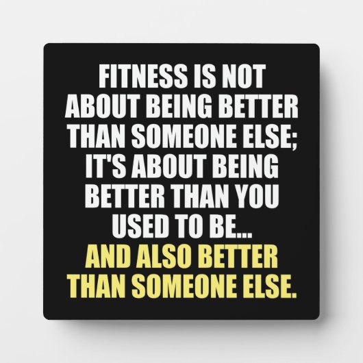 Fitness Funny Motivierend Fotoplatte (Vorderseite)