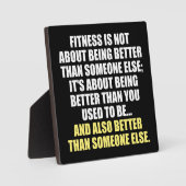Fitness Funny Motivierend Fotoplatte (Vorderseite)