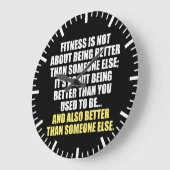 Fitness Funny Motivierend Große Wanduhr (Winkel)