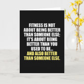 Fitness Funny Motivierend Karte (Gelbe Blume)