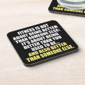 Fitness Funny Motivierend Untersetzer (Linke Seite)