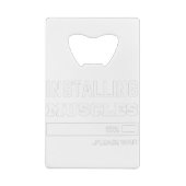 Fitness Funny Workout Installation Muskeln Geldbeutel Flaschenöffner (Rückseite)