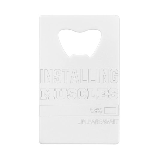 Fitness Funny Workout Installation Muskeln Geldbeutel Flaschenöffner (Rückseite)