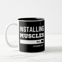 Fitness Funny Workout Installation Muskeln Zwei-To