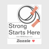 Fitness für Anfänger - Custom www - Starts hier Aufkleber (Blatt)