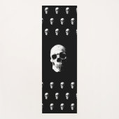 Fitness für benutzerdefinierte Schwarz-Weiß-Skull- Yogamatte (Vorderseite)