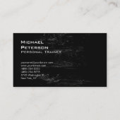 Fitness für berufliche Holzeffekte Visitenkarte (Rückseite)