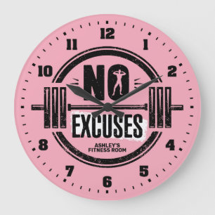 Fitness für Frauen im Fitnessraum Personalisierte Große Wanduhr