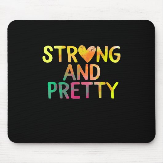 Fitness für hübsche und starke weibliche Computers Mousepad (Vorne)