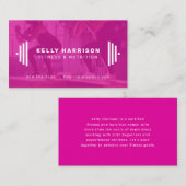 Fitness für moderne Visitenkarte mit Foto (Vorne/Hinten)