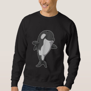 Fitness für Orca-Yoga-Trainings Sweatshirt