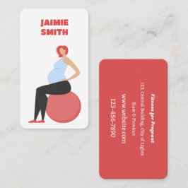 Fitness für schwangere Ausbilder Visitenkarte