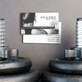 Fitness für Schwarzweiß-Trainer Visitenkarte