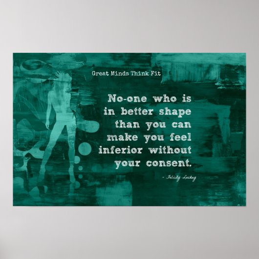 Fitness für Selbstvertrauen! Poster (Vorne)