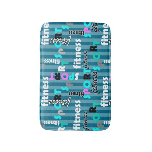 Fitness für Sportbekleidung Badematte (Vorderseite Vertikal)