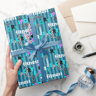 Fitness für Sportbekleidung Geschenkpapier