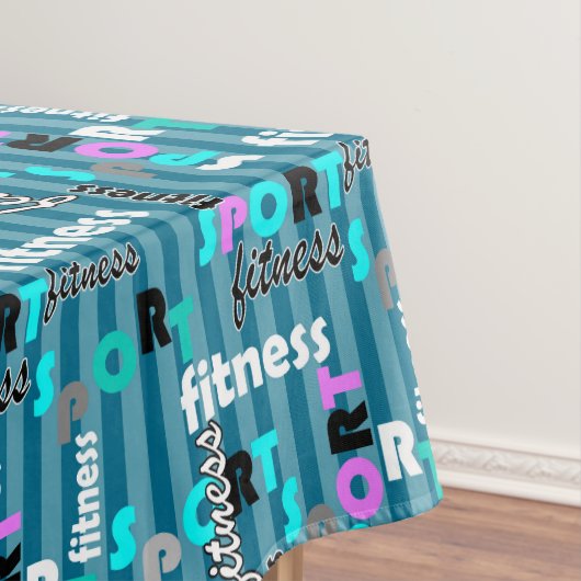 Fitness für Sportbekleidung Tischdecke (Beispiel)