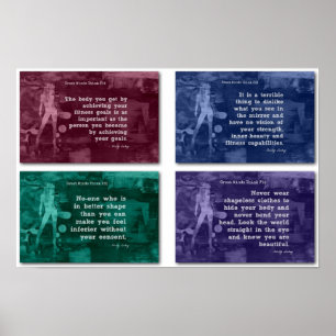 Fitness für Vertrauen und innere Schönheit! Poster