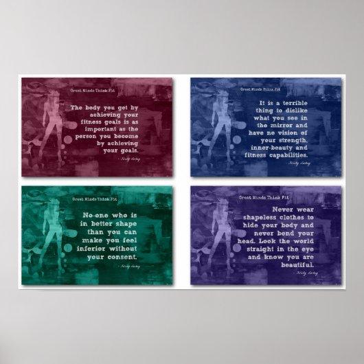 Fitness für Vertrauen und innere Schönheit! Poster (Vorne)