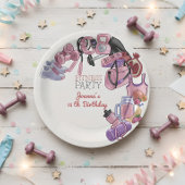 Fitness Geburtstagsfeier Pappteller