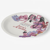 Fitness Geburtstagsfeier Pappteller (Schrägansicht)