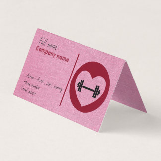 Fitness geklappt Visitenkarte . Visitenkarten