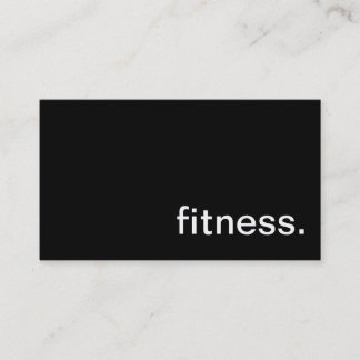 Fitness-Geschäfts-Karte Visitenkarte