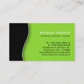 Fitness-Geschäfts-Karten-berufliches Limones Visitenkarte (Rückseite)