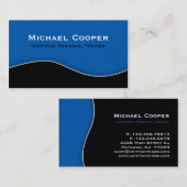 Fitness-Geschäfts-Karten-berufliches schwarzes Visitenkarte (Vorne/Hinten)