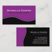 Fitness-Geschäfts-Karten-berufliches schwarzes Visitenkarte (Vorne/Hinten)