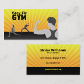 Fitness-Geschäfts-Karten Visitenkarte (Vorne/Hinten)