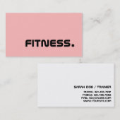 Fitness - Geschäfts-Karten Visitenkarte (Vorne/Hinten)