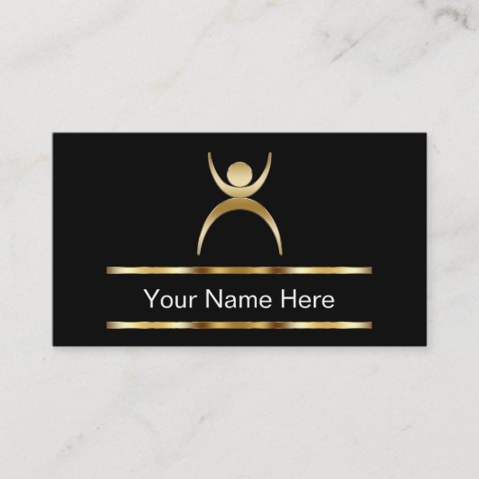 Fitness-Geschäfts-Karten Visitenkarte (Vorderseite)