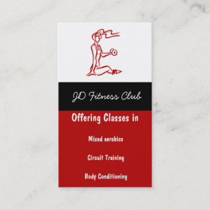 Fitness-Geschäfts-Karten Visitenkarte