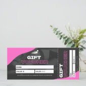 Fitness-Geschenkgutschein für Personal Trainer (Stehend Vorderseite)