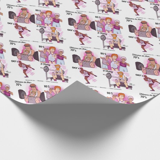 Fitness Geschenkpapier (Ecke)