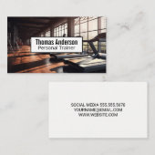 Fitness Gesundheit | Treadmillons in Gym Visitenkarte (Vorne/Hinten)