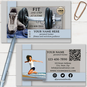 Fitness Gesundheits-Personaltrainer Visitenkarte