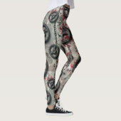 Fitness Gewicht Teller Ketten Nahtloses Muster Leggings (Rechts)