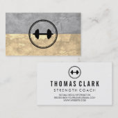 Fitness Gewicht Zwei-Tonen Textur Visitenkarte (Vorne/Hinten)
