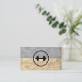 Fitness Gewicht Zwei-Tonen Textur Visitenkarte (Stehend Vorderseite)