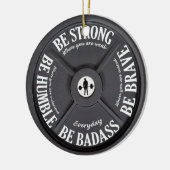 Fitness-Gewichtsplatte für Trainer Keramik Ornament (Links)