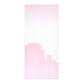 Fitness Girl Cartoon Werbekarte (Hinten)