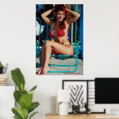 Fitness Girl Poster (Heimbüro)