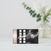 Fitness Girl Rose Gold 10 Class Cafè Treuekarte (Stehend Vorderseite)